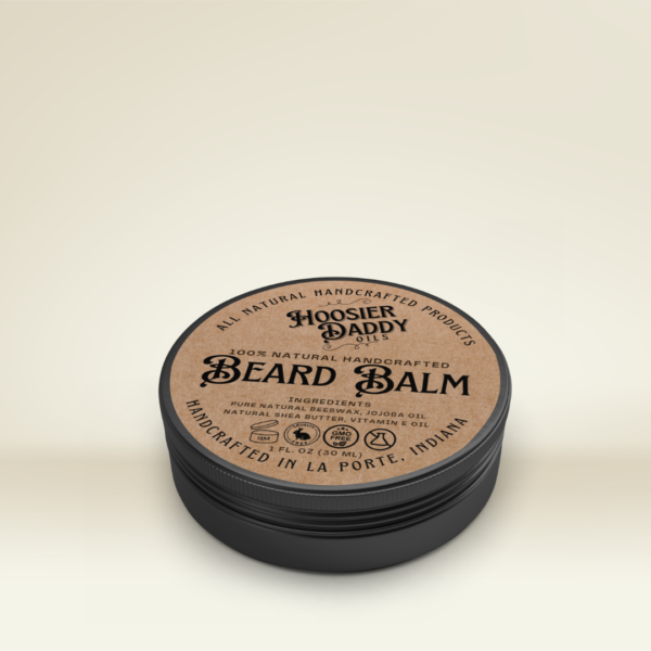 1 ounce tin of Hoosier Daddy Oils Beard Balm